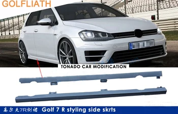 GOLFLIATH R STILU unpainted ABS sacīkšu auto bodykit sānu svārki Volkswagen, VW Golf 7 MK7 2014 2015 2016