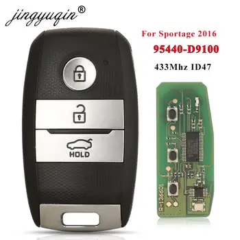 jingyuqin 95440-D9100 Keyless Go Smart Remote Auto Atslēgu Fob 433MHz ID47 Par KIA Sportage 2016 2017 2018 95440D9100 FCC FOB-4F08