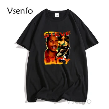 Steve Mežģīņu T Krekls Drukas Vintage Retro T-krekls Rock, Džeza Vasaras Vīriešu Kokvilnas T Streetwear Gadījuma Īsām Piedurknēm Vīriešu Apģērbs